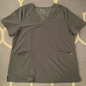 Figs Dark Space Grey Casma Scrub Top | XXL | EUC